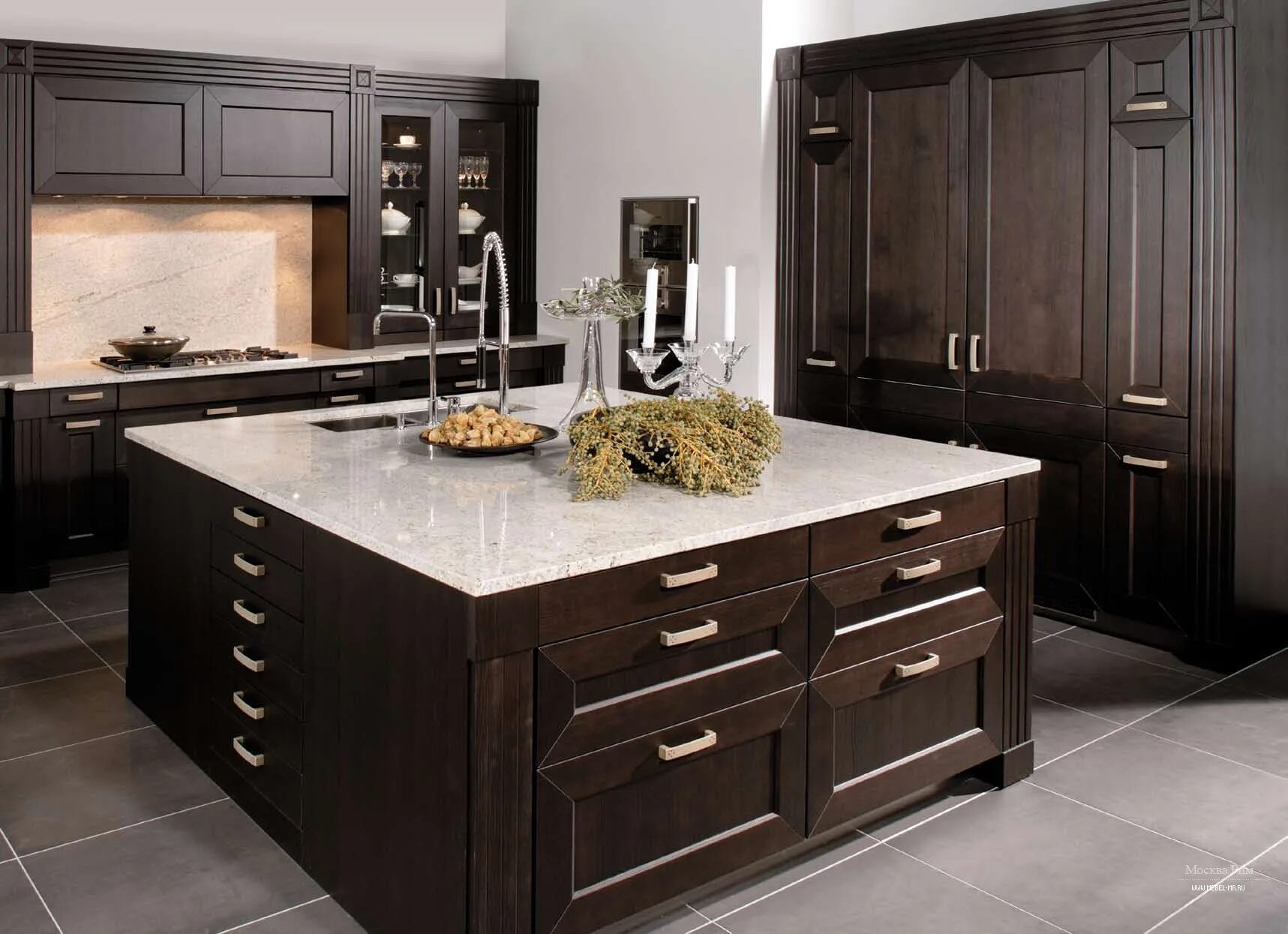 Кухня темный дуб фото Кухня (гарнитур для кухни), Zeyko - Мебель МР