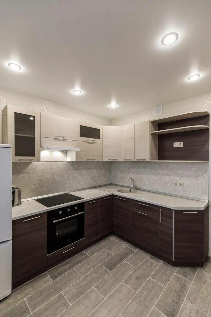 Кухня темный низ и светлый верх фото Светлый верх фото - DelaDom.ru