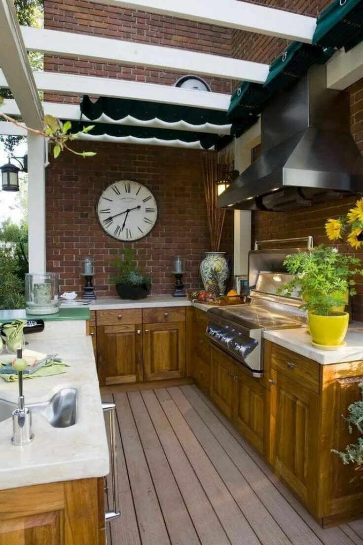 Кухня терраса фото 20+ Adorable Outdoor Kitchen Design and Ideas Outdoor kitchen decor, Outdoor kit