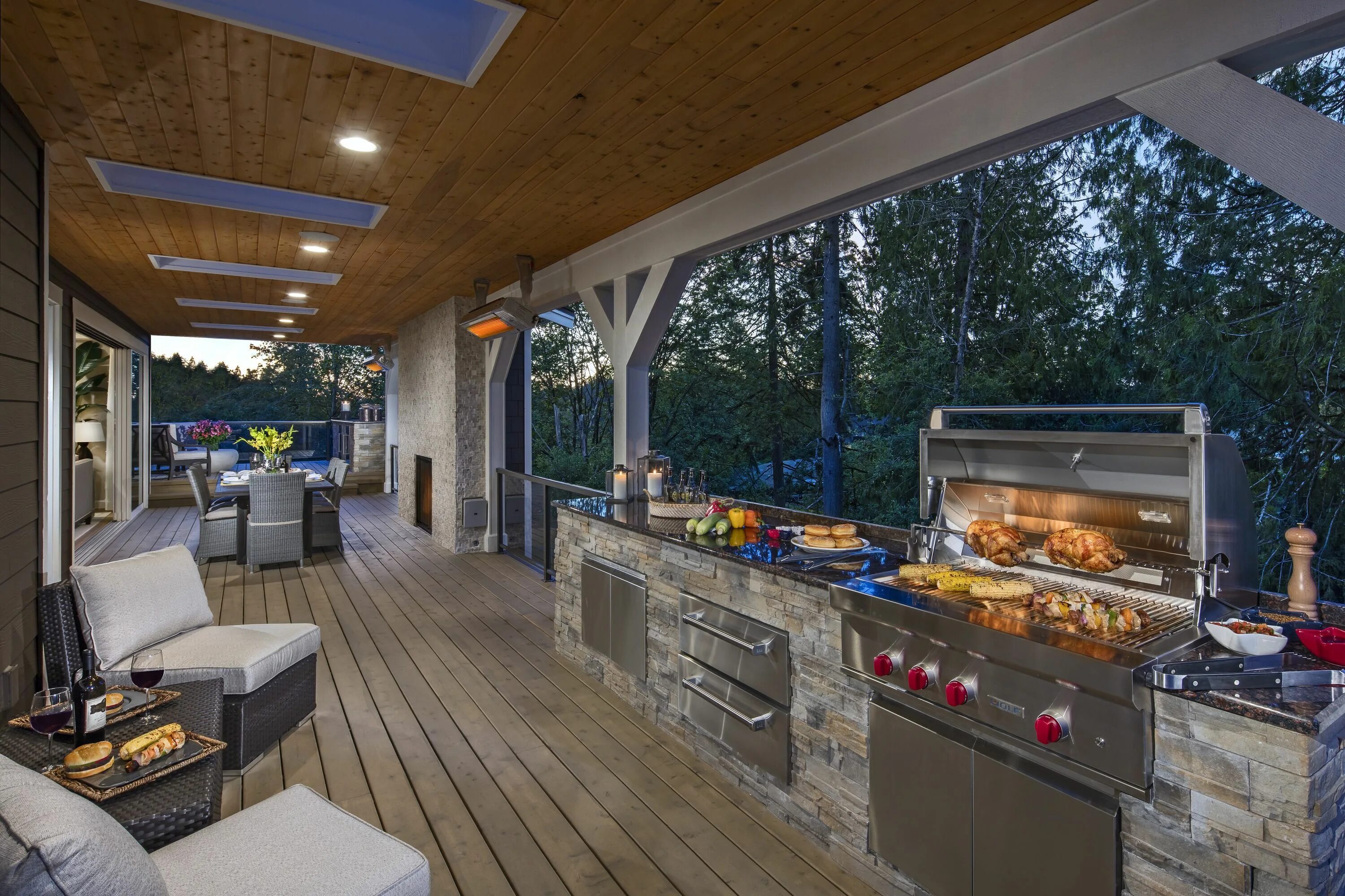 Кухня терраса фото Barbecue with friends and family in this outdoor gathering space at Pipers Glen 