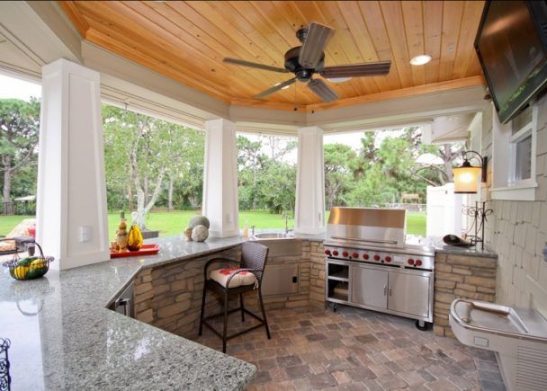 Кухня терраса фото Fonte: Burton Home Area de lazer com churrasqueira, Áreas de lazer e Lazer