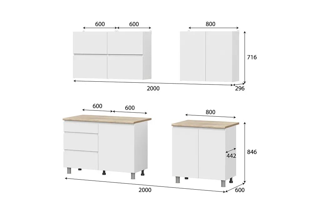 Кухня токио инструкция по сборке Кухня Грейс 2.0 м белый текстурный / дуб сонома арт. 08-177361 купить в Краснода