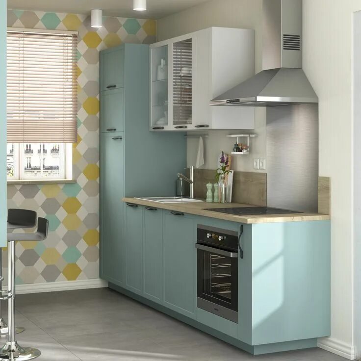 Кухня томари леруа в интерьере Plan de travail stratifié Knotwood Mat L.315 x P.65 cm, Ep.38 mm Leroy Merlin Ti