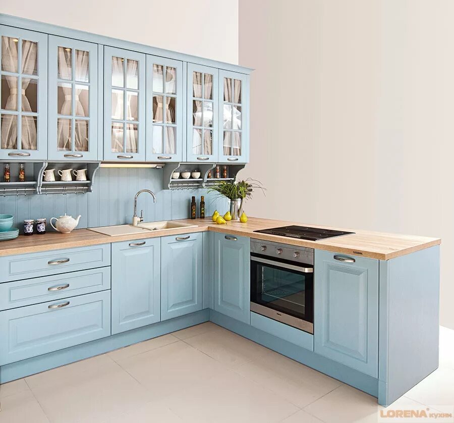 Кухня томари в интерьере фото Кухня роял вуд голубая - Дом Мебели.ру
