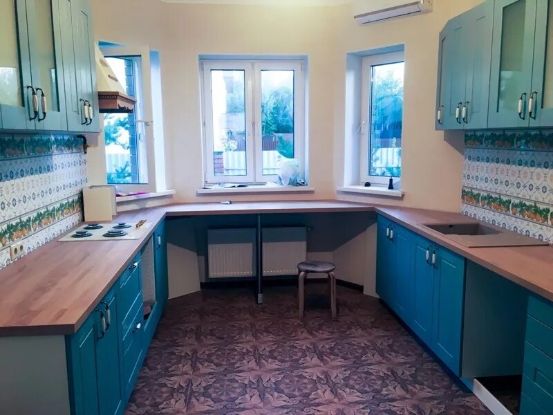 Кухня томари в интерьере фото кухня леруа delina id Томари голубой