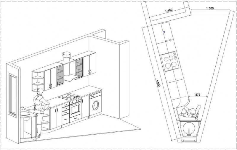 Кухня трапеция планировка Кухня своими руками чертежи и схемы HeatProf.ru