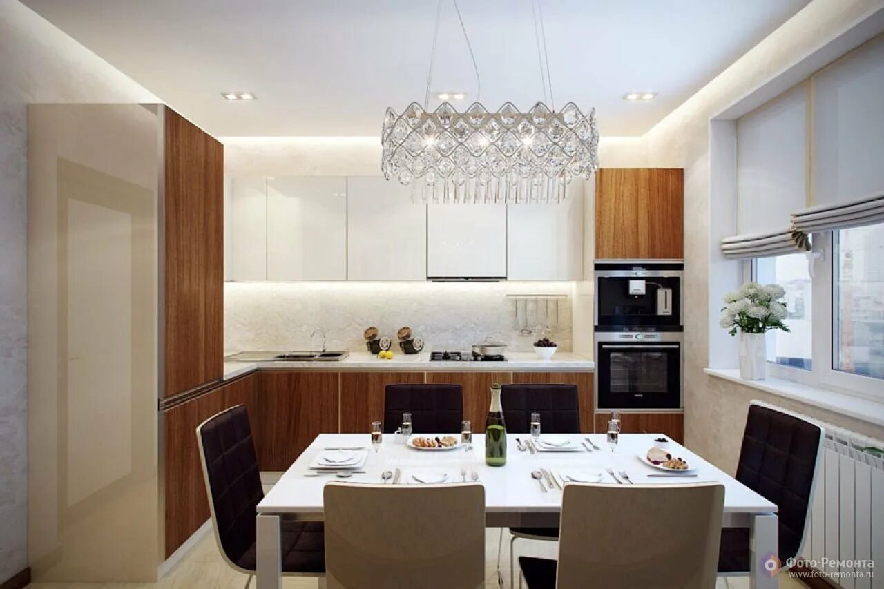 Кухня трапеция планировка фото Кухня гостиная трапециевидной формы - Гранд Проект Декор.ру