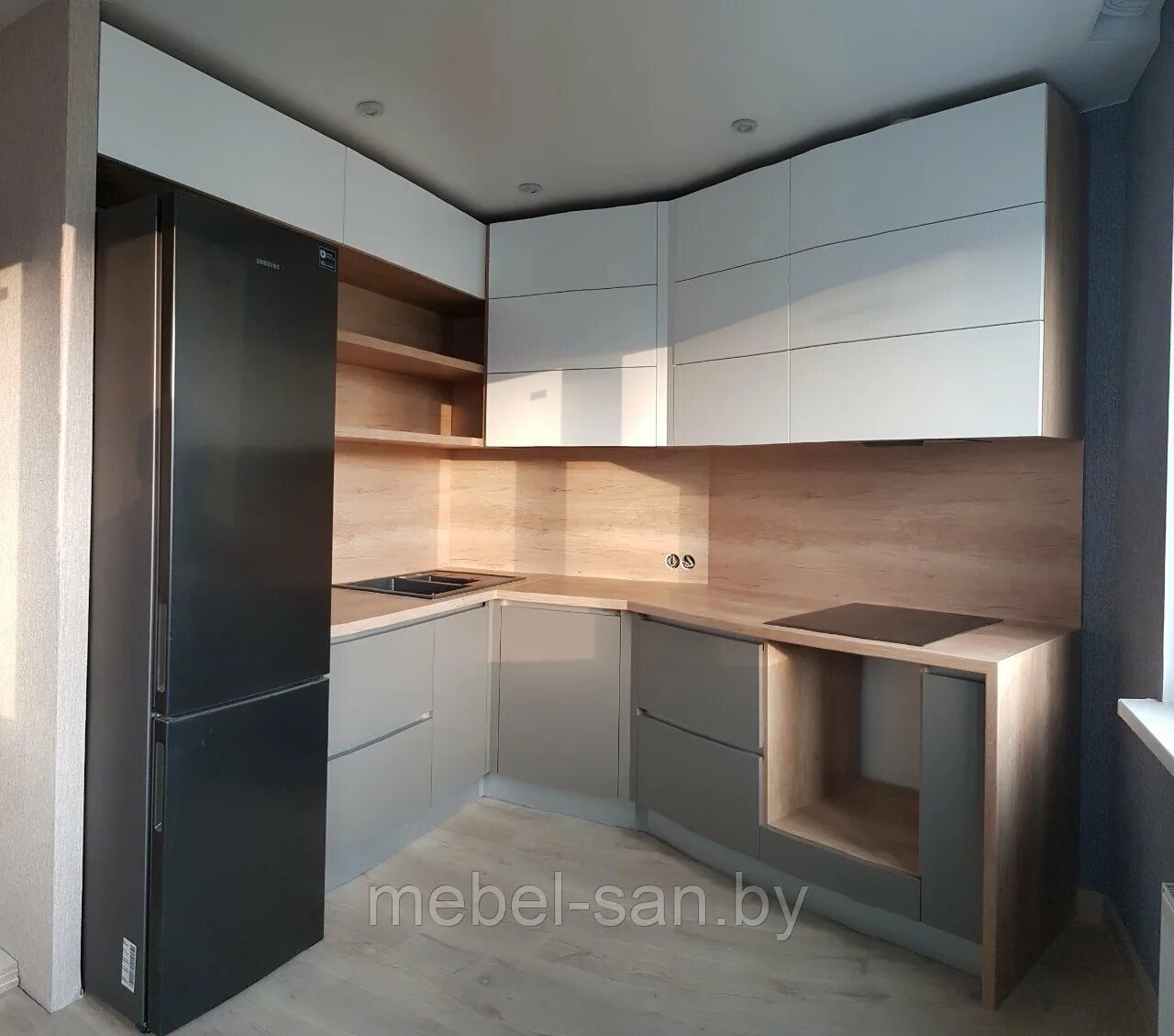 Кухня трапеция планировка фото Кухня трапецией