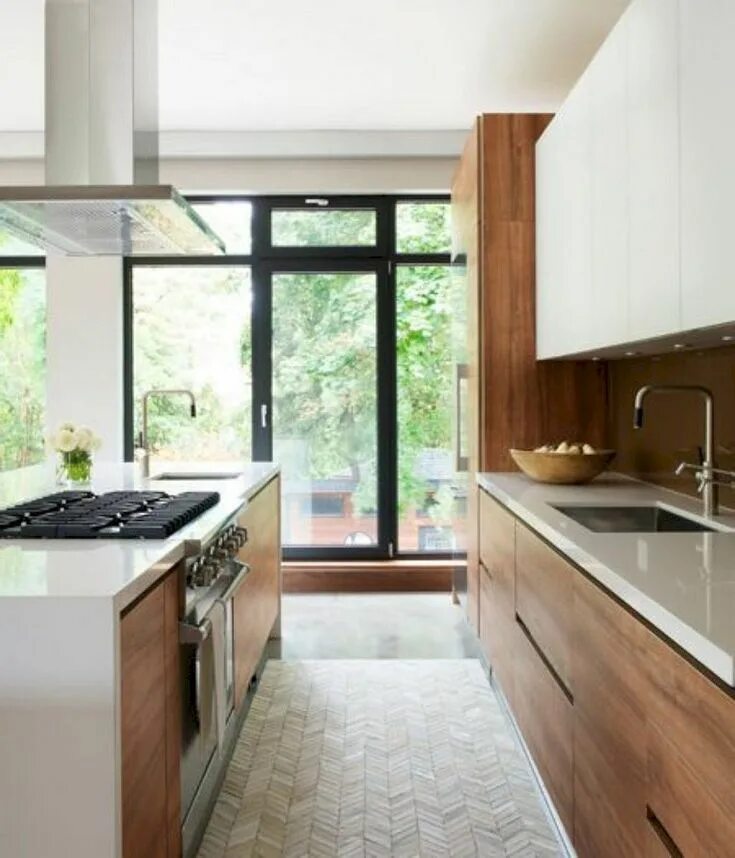 Кухня у окна дизайн современный 80 Amazing Modern Kitchen Design and Decor Ideas Cozinhas modernas, Cozinhas dom