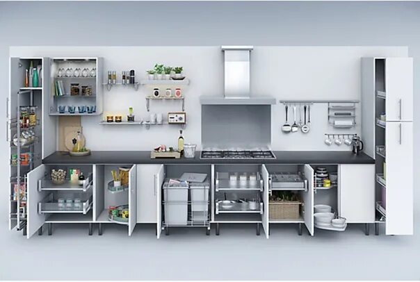 Кухня удобная функциональная планировка Вдохновение - Фотография 8 из 8 ВКонтакте