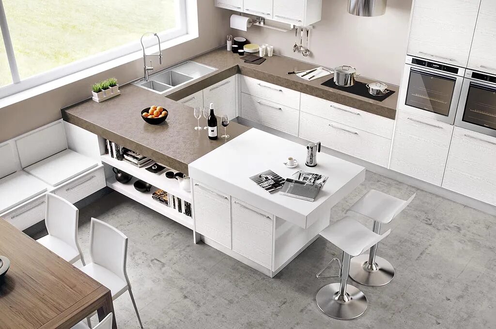 Кухня удобная функциональная планировка Как подобрать кухонный гарнитур для маленькой кухни: лучшие решения