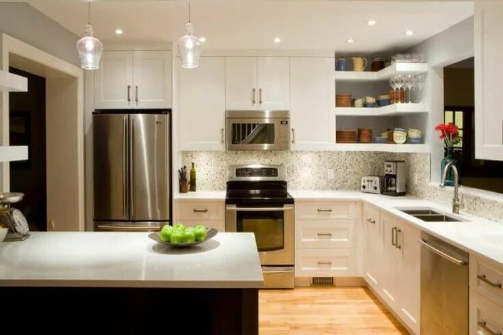 Кухня углом дизайн Small Kitchen Remodel - Renovating your small kitchen should not be an uphill st