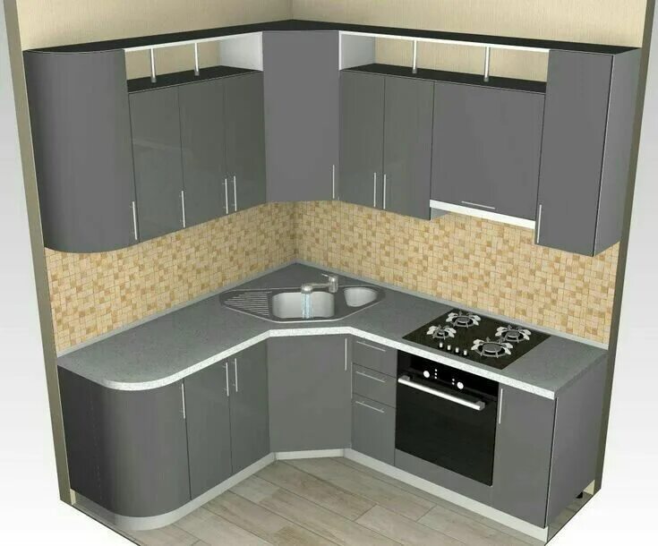Кухня углом дизайн Pin on bedroom styling ideas Kitchen cabinet design, Tiny kitchen design, Interi