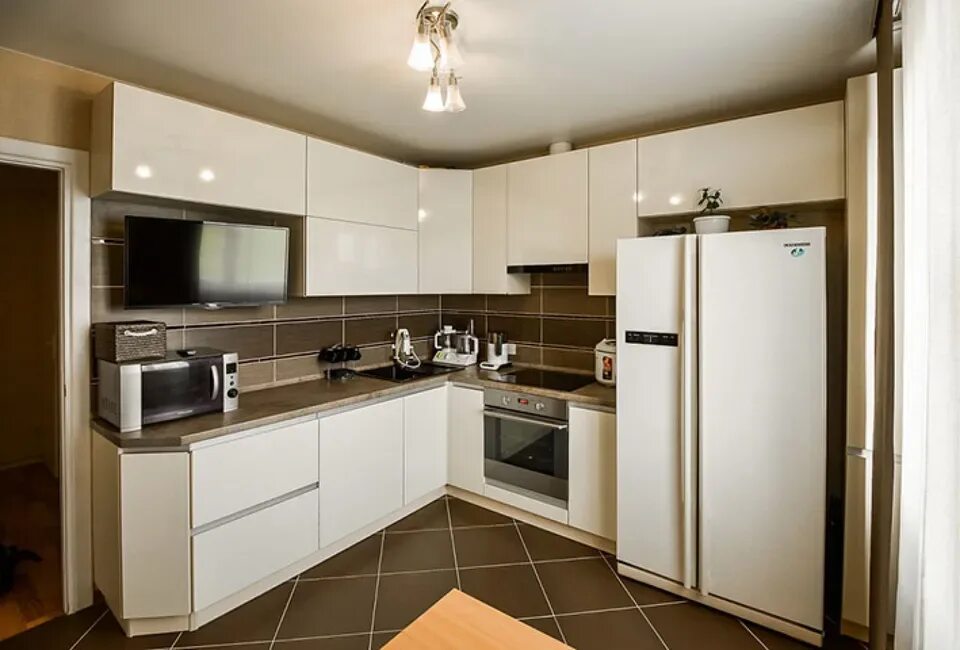 Кухня углом дизайн фото Kitchen design photo for 10 corner (51 Photos)