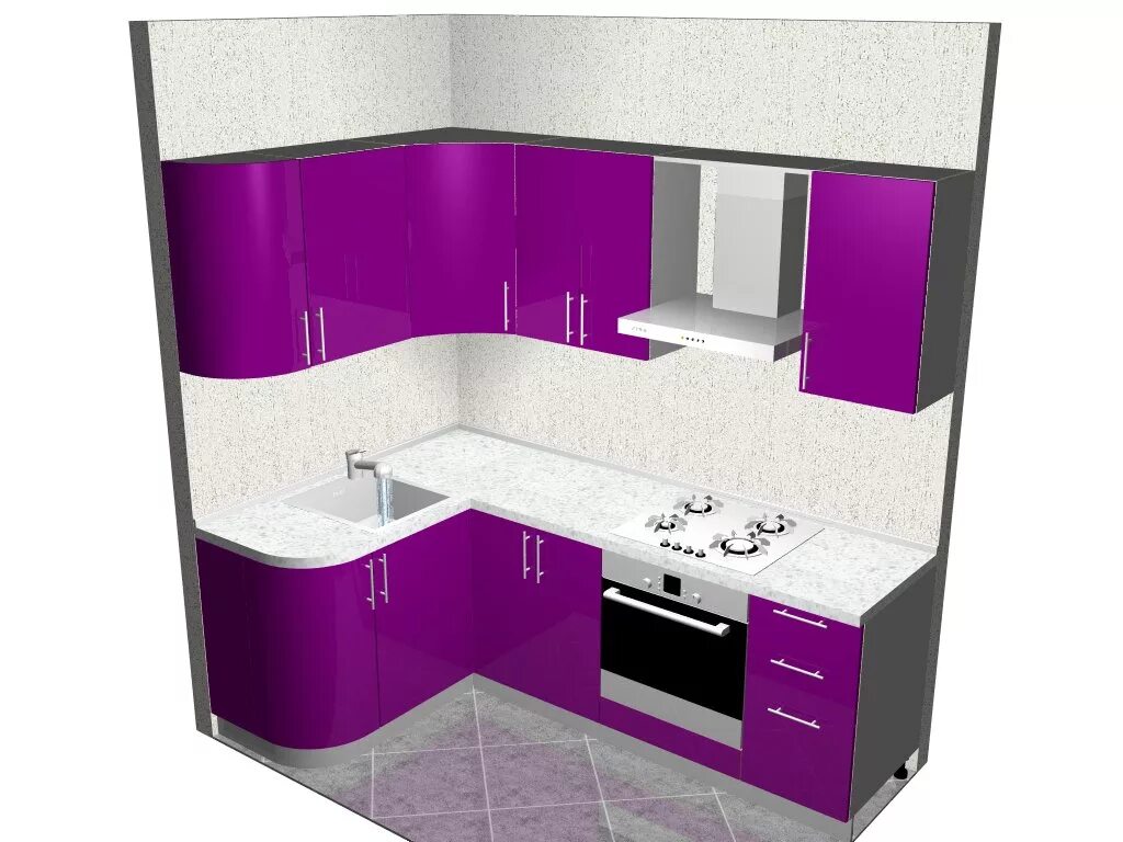 Кухня угловая 2х2 метра фото дизайн КУХНЯ на заказ