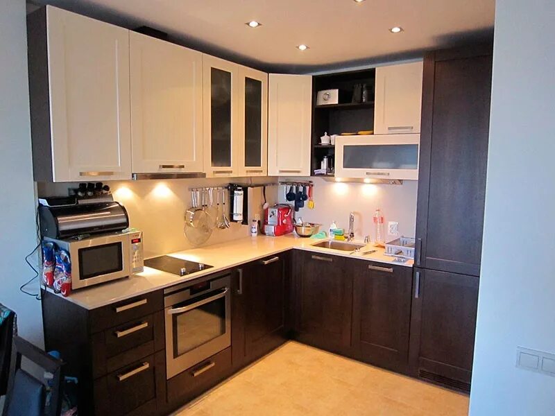 Кухня угловая 2х2 метра фото дизайн Кухня МДФ-49 - Каталог мебели - Мебель Династия