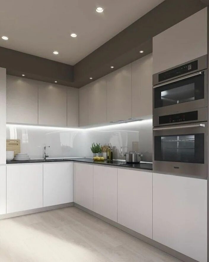 Кухня угловая большая современная фото дизайн Pin by елена блескина on \u0418\u043D\u0442\u0435\u0440\u044C\u0435\u0440 Kitche