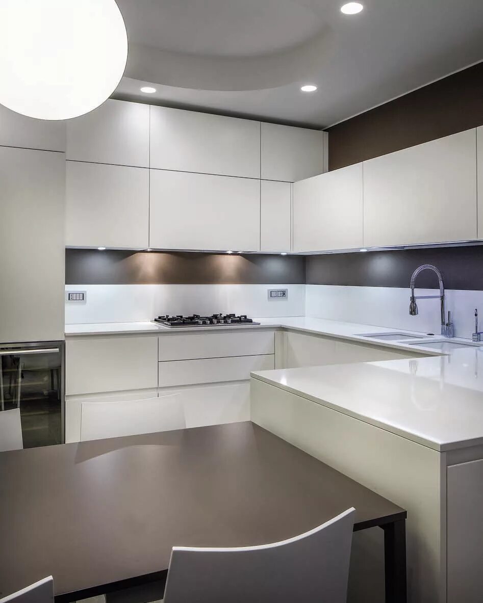 Кухня угловая большая современная фото дизайн Итальянская кухня VA_14 фабрики MITTEL CUCINE - Ital-Collection