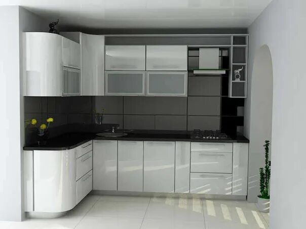 Кухня угловая для маленькой кухни дизайн современный Кухня на заказ,любой цвет и размер..подсветка,фартук, бытовая техника,-все помож