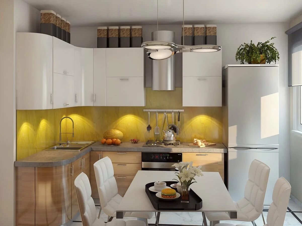 Кухня угловая для маленькой кухни дизайн современный Угловая кухня дизайн 2023: найдено 88 изображений