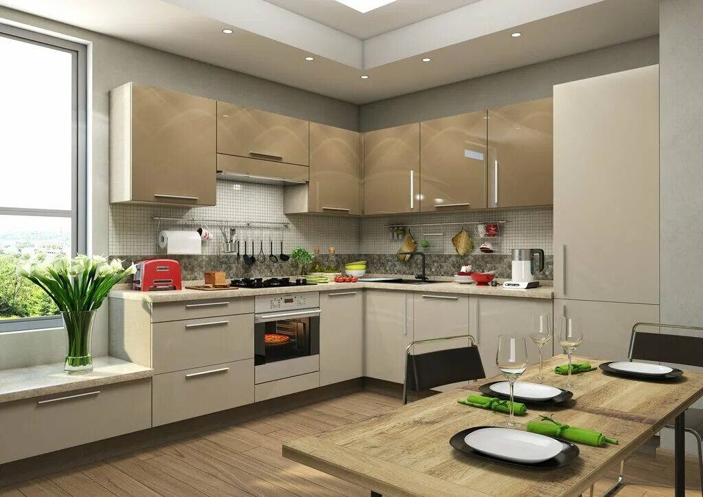 Кухня угловая фото дизайн в доме Fabrika Mebeli Indigo, custom furniture, Tyumen, ulitsa 30 let Pobedy, 38А - Yan