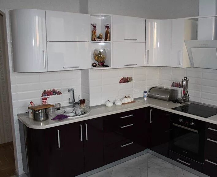 Кухня угловая фото цена дешево Угловая кухня № 22