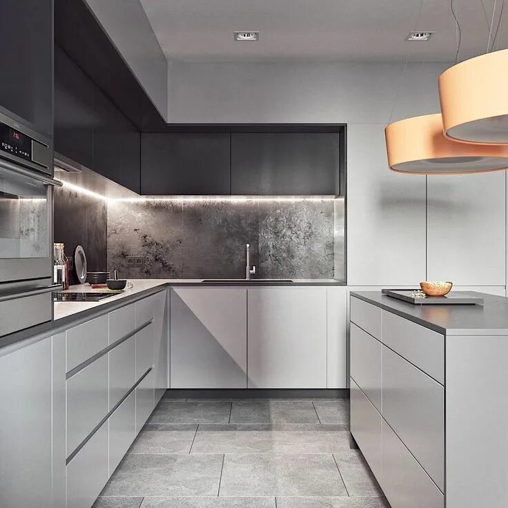 Кухня угловая фото в интерьере современный Man’s rule kitchen ⚡ #k_band_interior #interiordesign #homedesign #moderninterio