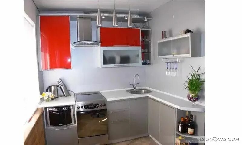 Кухня угловая хрущевка фото дизайн Дизайн маленькой кухни, современные идеи за 2017 года Маленькая кухня, Интерьер 