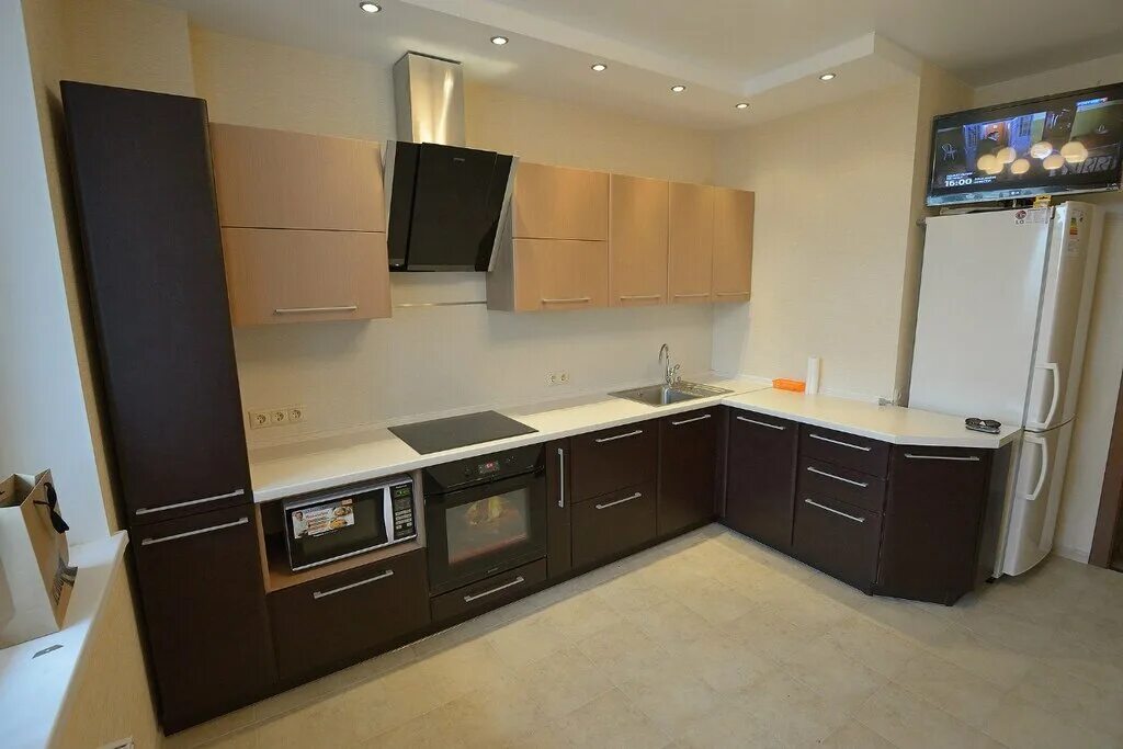 Кухня угловая матовая фото Больше не работает: Нева-Лит, магазин мебели, Санкт-Петербург, проспект Королёва