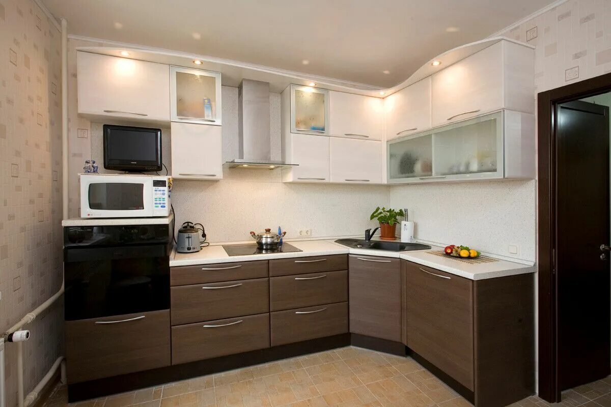 Кухня угловая на 8 квадратных метров фото Кухня Модерн-149 на заказ в Санкт-Петербурге, купить кухонный гарнитур от 246 00