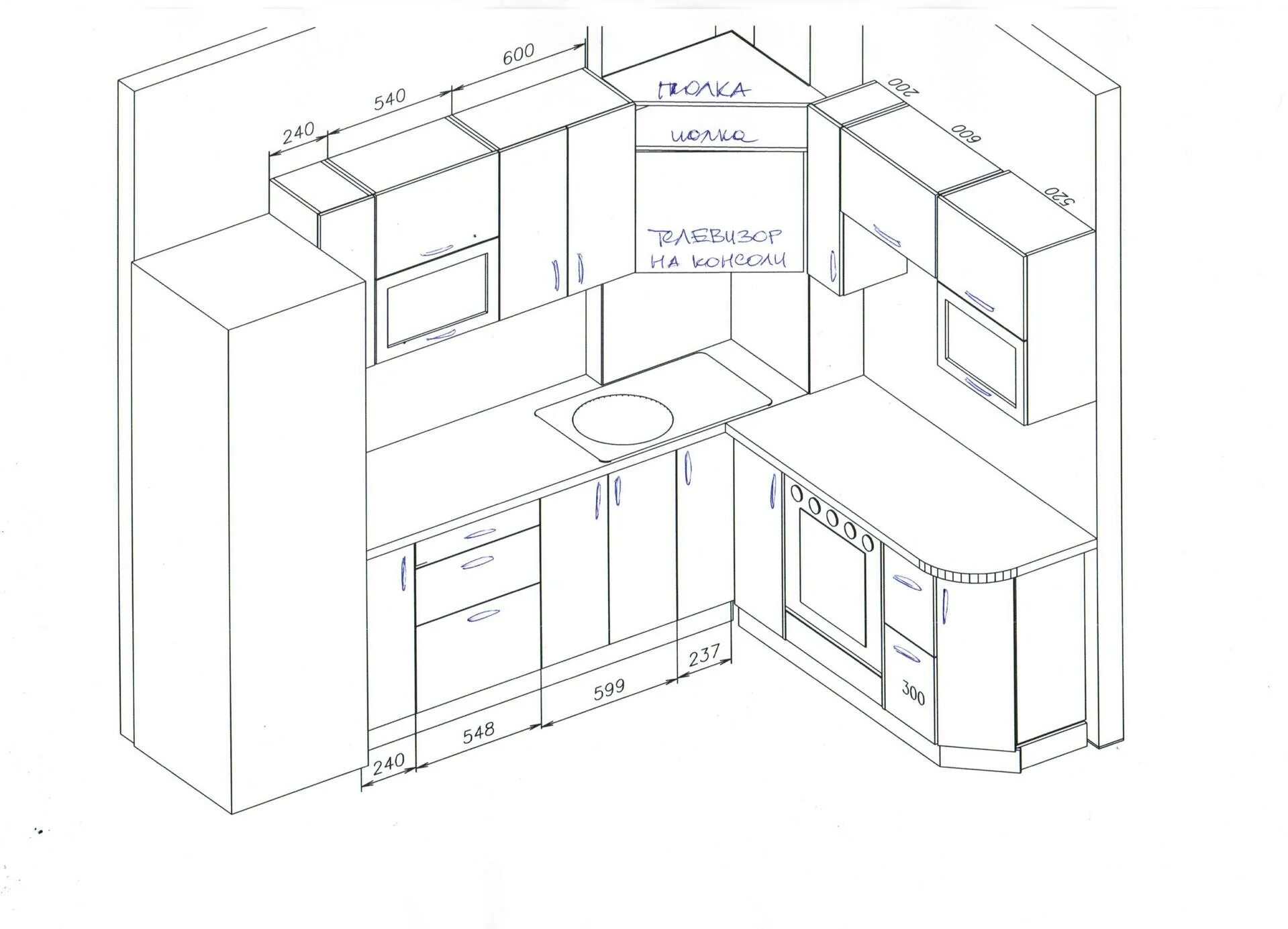 Кухня угловая планировка размеры Планировка углового кухонного гарнитура (73 фото) " НА ДАЧЕ ФОТО