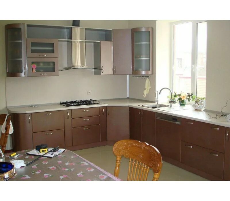 Кухня угловая с окном фото цена Купить кухню под окном "Доргали" по цене от 16536руб. от фабрики Grandis Москва