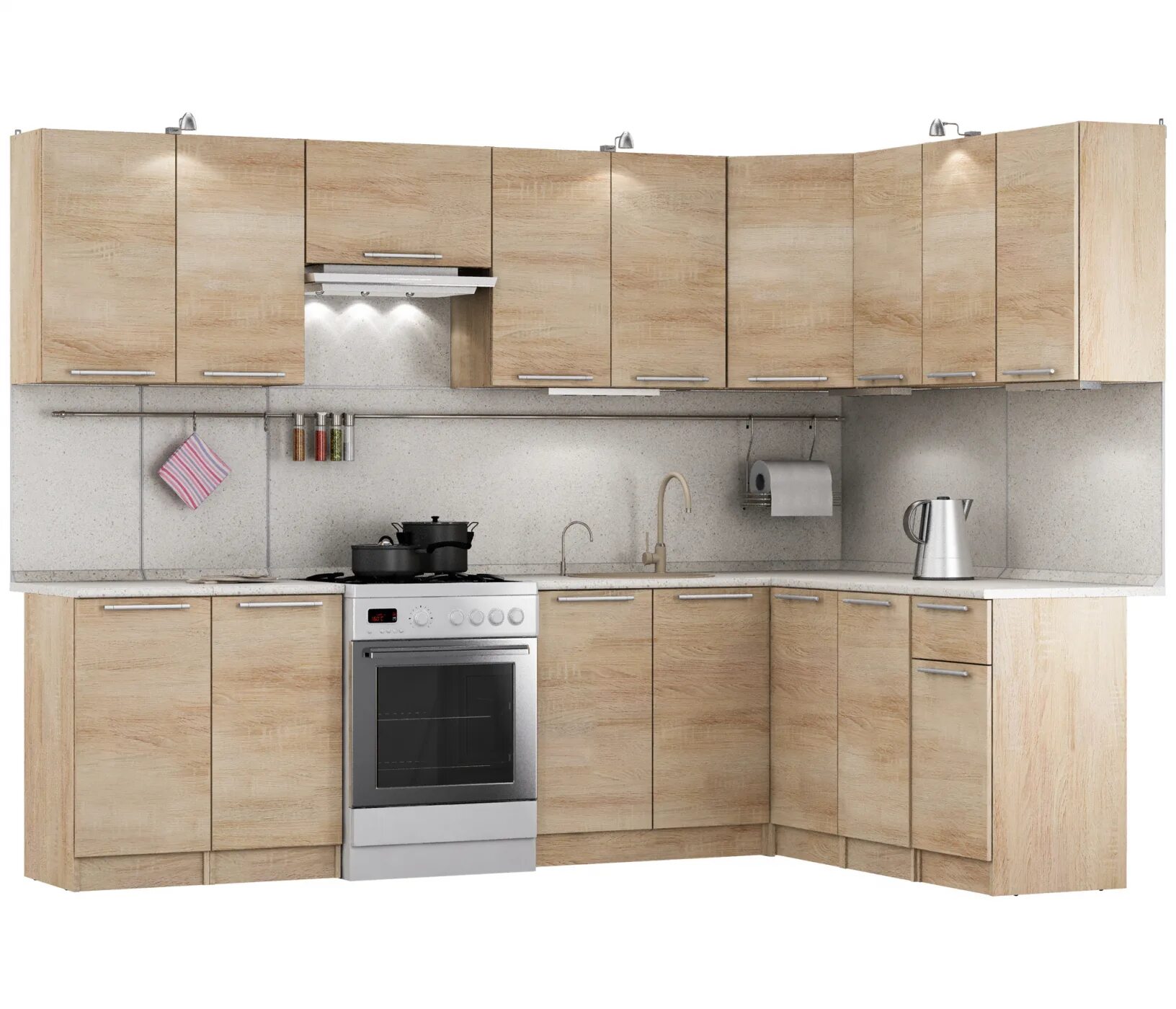 Кухня угловая столплит фото Кухня угловая Ангелина Классик 280*180 см. арт. 328-018-000-0183 в интернет мага