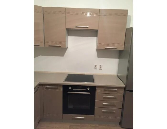Кухня угловая цвет капучино фото Кухня Мокко купить в Краснодаре - МебельПик