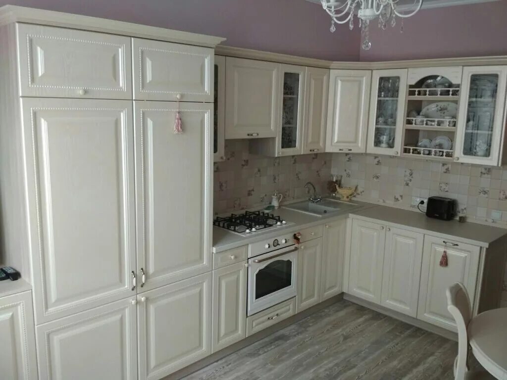 Кухня ясень белый фото в интерьере Мебельная фабрика Треал, мебель на заказ, ул. Юркина, 9А, Оренбург - Яндекс.Карт