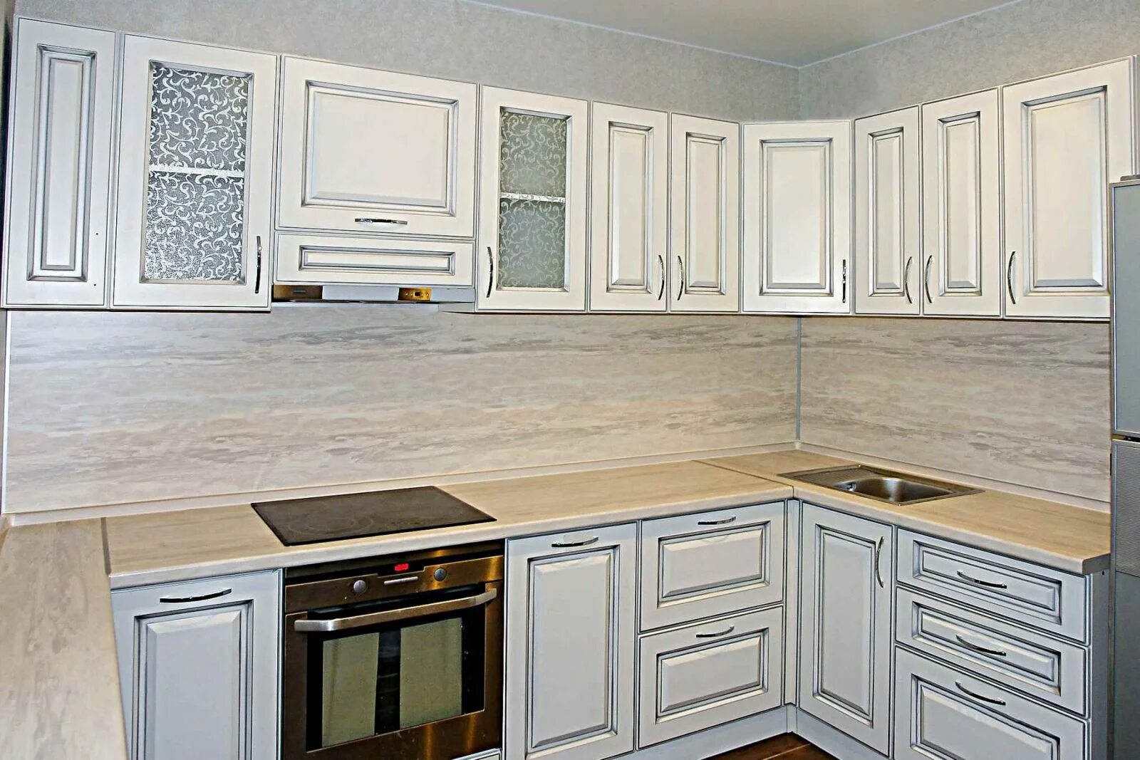 Кухня ясень белый фото в интерьере Кухня белый ясень в интерьере (71 фото) - красивые картинки и HD фото