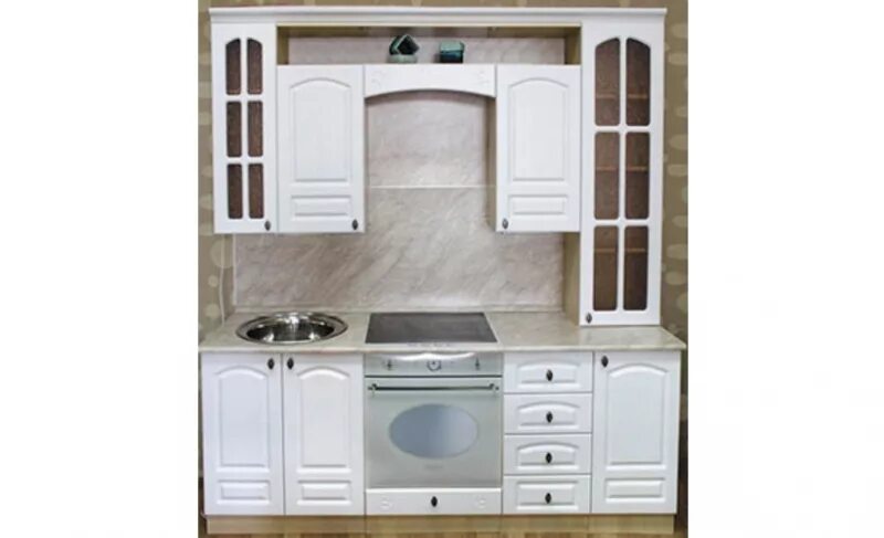 Кухня ясень белый фото в интерьере Кухня Ясень Белый - купить в Екатеринбурге в интернет-магазине "Неруто-Мебель"