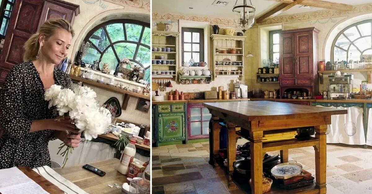 Кухня юлии высоцкой фото интерьер На кухне звезды: интерьер кухни Юлии Высоцкой