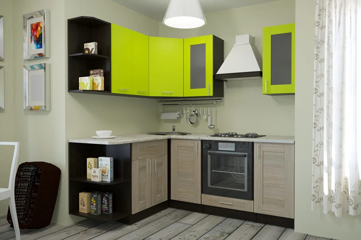 Кухонька екатеринбург фото Кухонный гарнитур Маргарита прайм 1500х2000 мм - купить с доставкой, цена в Перв