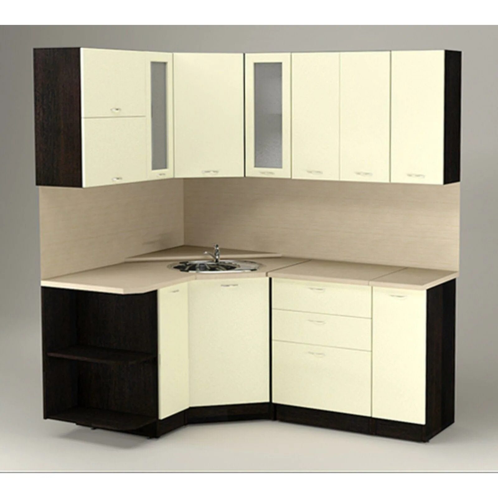 Кухонька мебель екатеринбург фото Кухонный гарнитур Карина оптима, 1500 х 1800 мм (2425322) - Купить по цене от 31