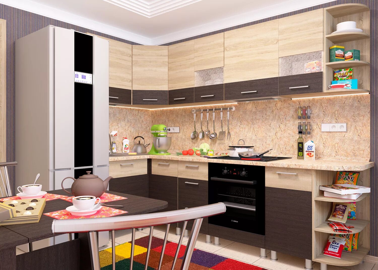 Кухонька мебель екатеринбург каталог цены фото Модульная кухня НИКОЛЬ Мебельная фабрика "Пирамида"