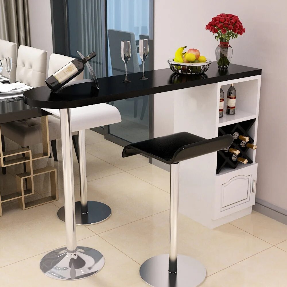Кухонная барная стойка фото Барная стойка Рождество домашний бар стол и в гостиной на перегородке шкафа прос