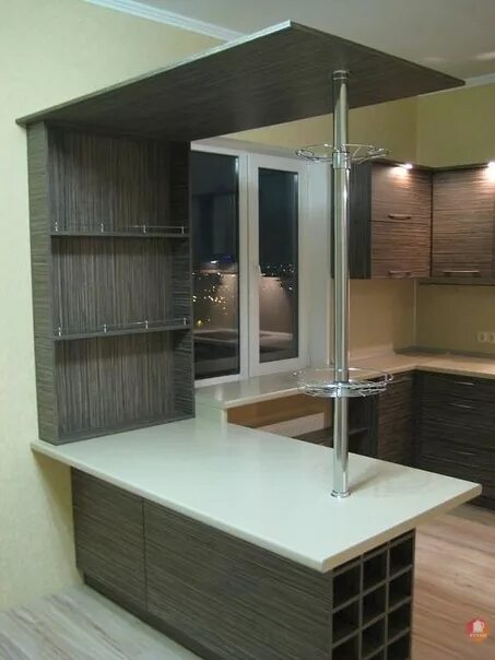 Кухонная барная стойка фото Кухня под барную стойку: найдено 90 изображений
