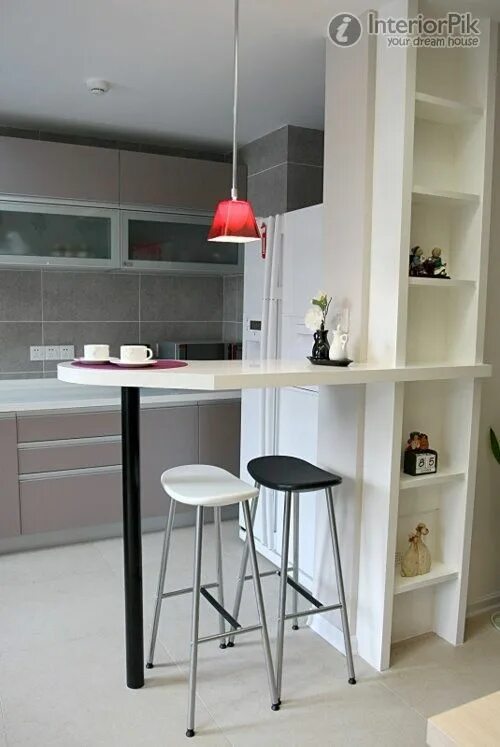 Кухонная барная стойка фото Kleine Küche Bar Küchen Gerate Интерьер, Бар на кухне, Интерьер кухни