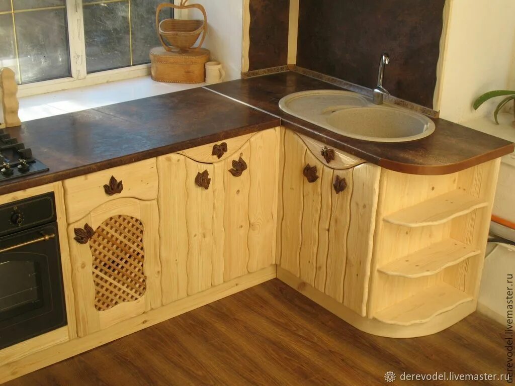 Кухонная из дерева своими руками фото Кухня "Из сказки" в интернет-магазине на Ярмарке Мастеров Кухонная мебель, Калуг