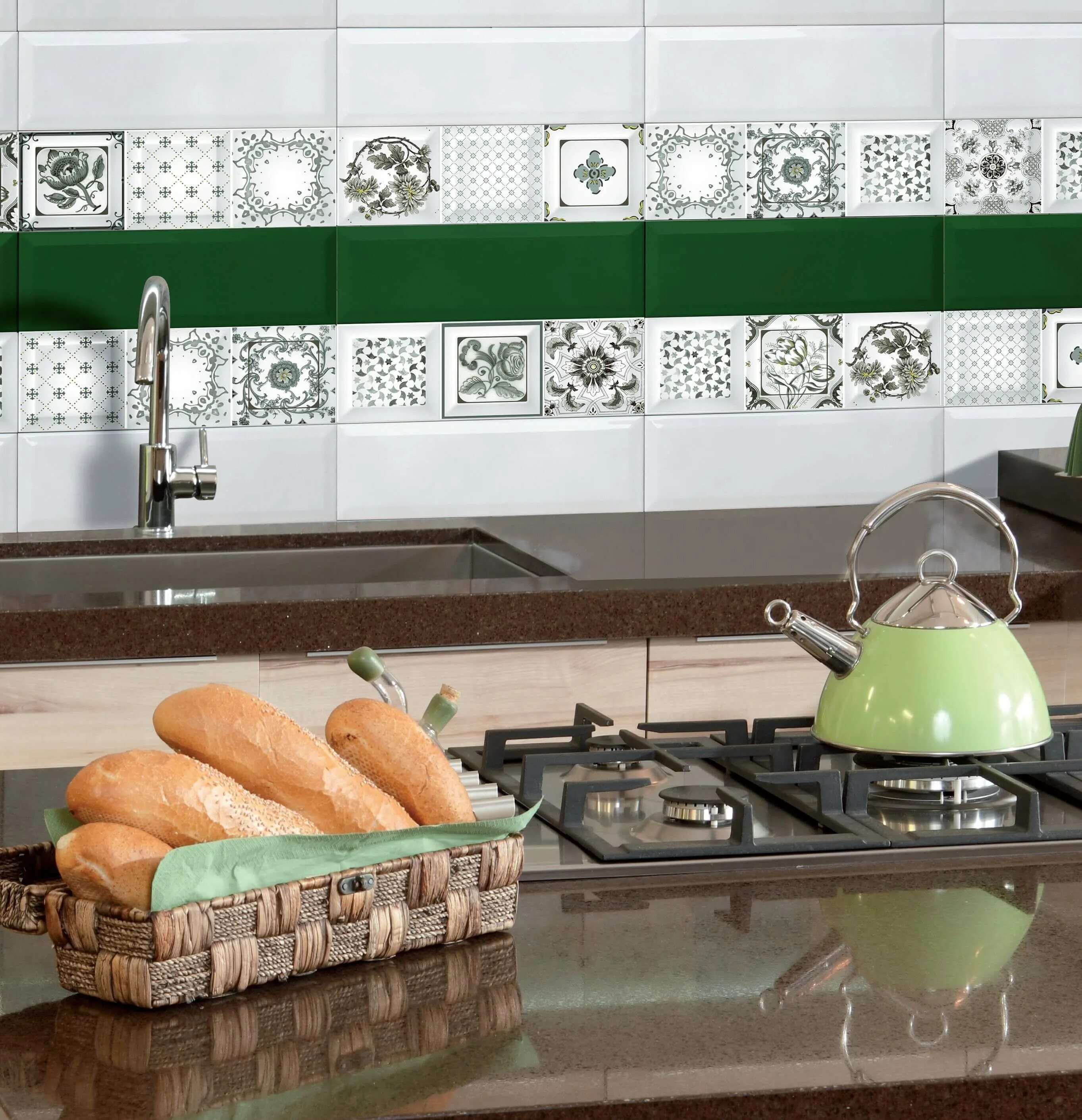 Кухонная керамическая плитка фото Cube Mediterraneo (Absolut Keramika)