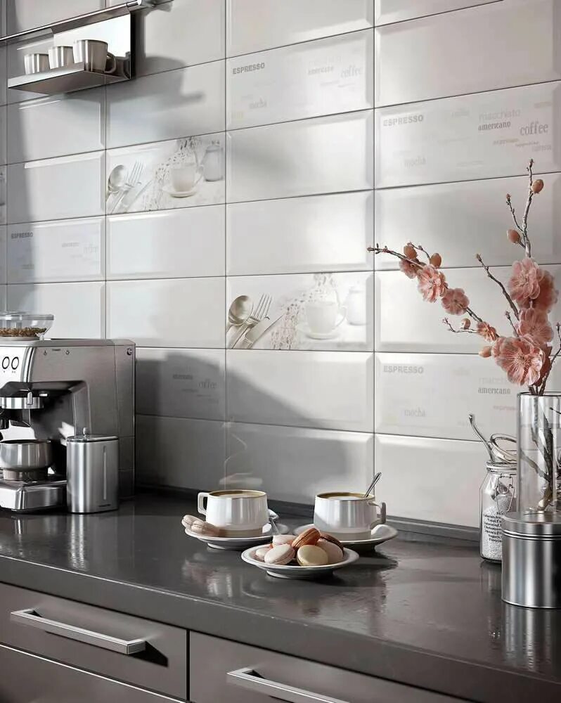 Кухонная керамическая плитка фото Плитка облицовочная Bingo_IC 400х150мм белый купить в Екатеринбурге в интернет-м