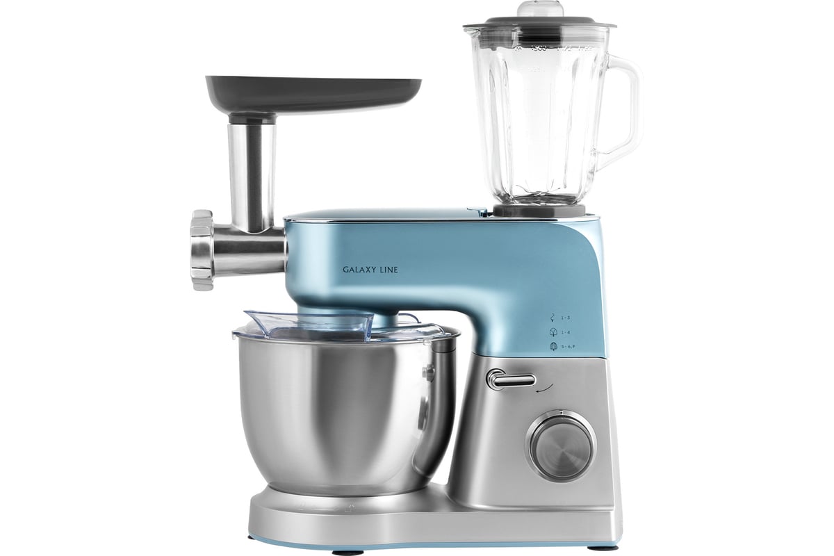Кухонная машина фото Кухонная машина Galaxy LINE GL 2311 1600 Вт, производительность 2,5 кг/мин., чаш