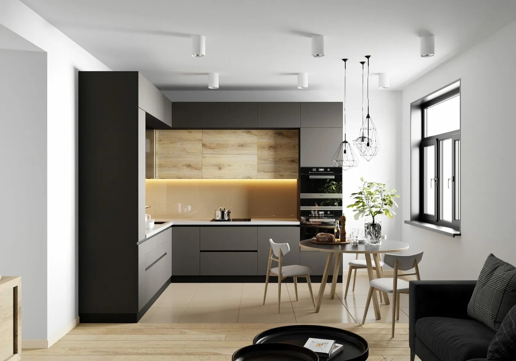 Кухонная мебель 2024 года фото Раздвижные перегородки, перегородка на кухню с газом, складные двери, лофт перег