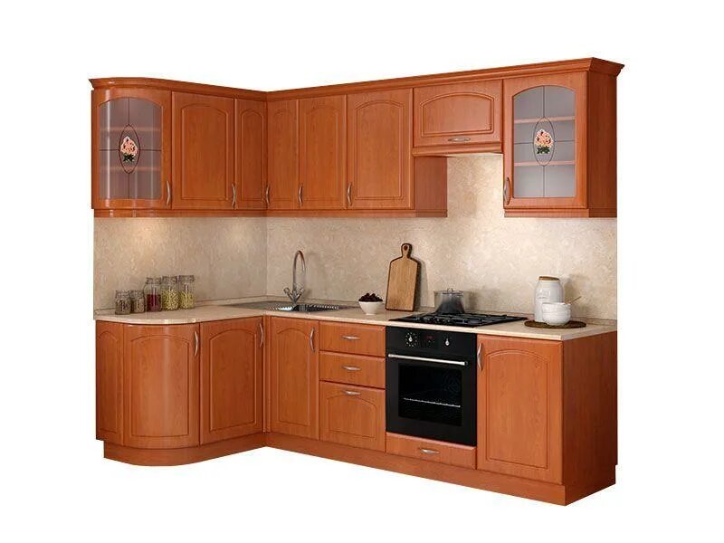 Кухонная мебель боровичи каталог фото и цены Кухня Классика угловая 1435х2000 купить в СПб недорого интернет-магазин НВМебель